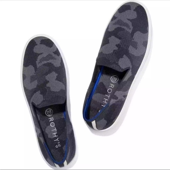 Rothy's Shoes - Rothy’s Gray Camo Slip-On Shoes Sneakers